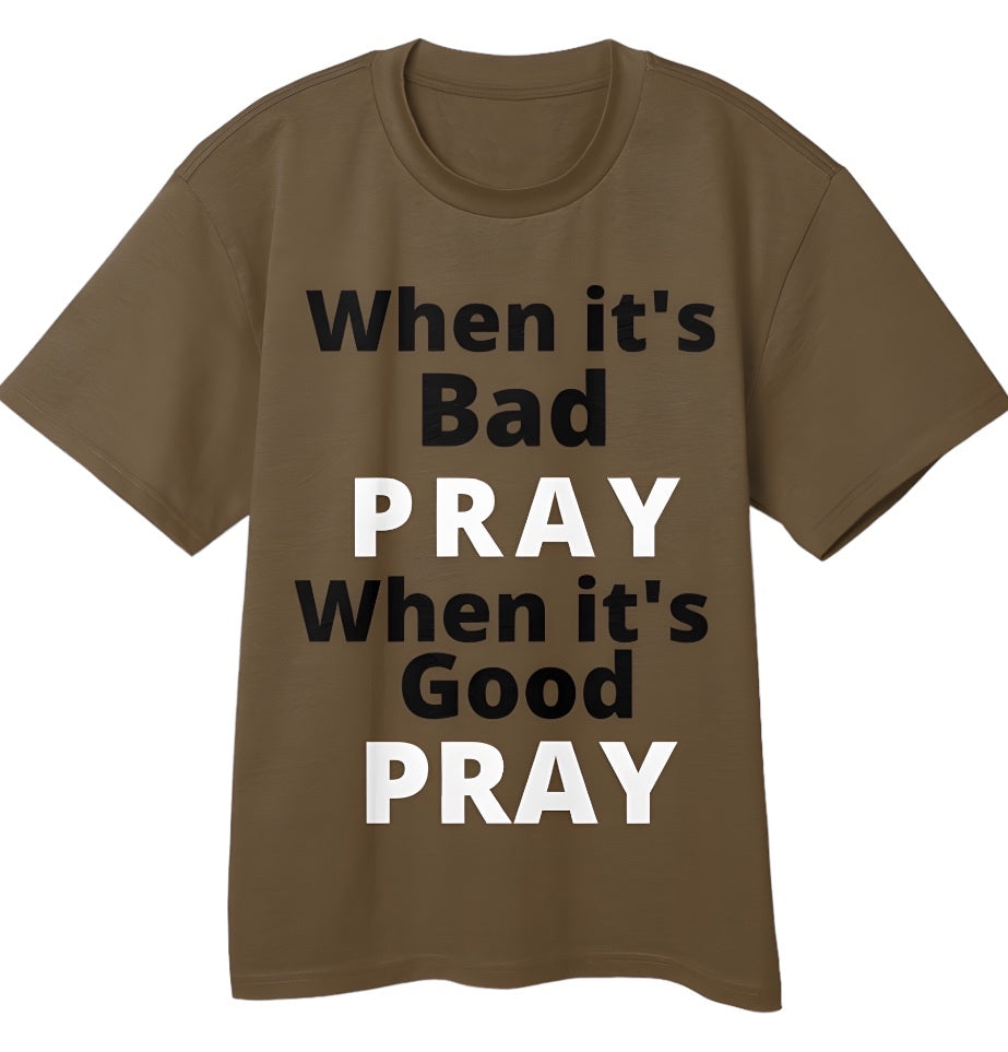 When, Pray- White Print