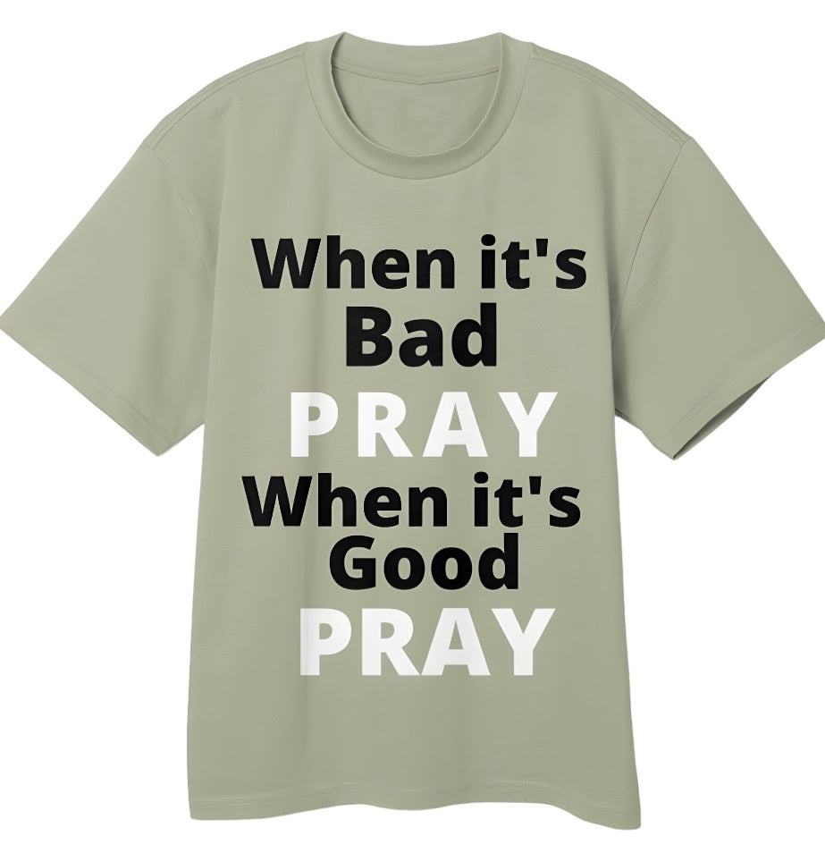 When, Pray- White Print